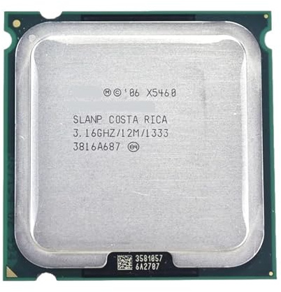 La CPU del procesador X5460 de 3,16 GHz Funciona en la Placa Base LGA 775