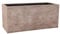 VIVANNO Pflanztrog Maxi 45x100x45 cm aus Fiberglas, Beige gestreift, wetterfest und frostsicher, Pflanzkübel für Innen und Außen