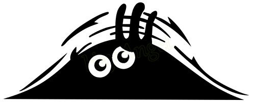 greestick Monster Aufkleber Auto by Sticker Bomb für Auto Skateboard Helm Longboard Laptop Snowboard Vinylaufkleber Gepäck Decals