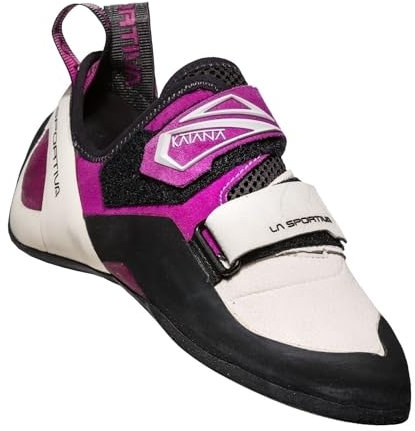 LA SPORTIVA W Katana Lila/Violett - Sensibler präziser Leder Damen Kletterschuh, Größe EU 36.5 - Farbe White - Purple