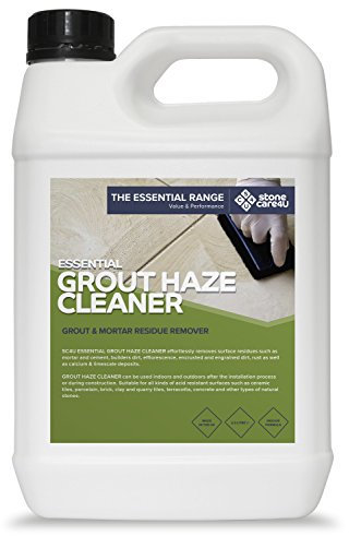 StoneCare4u - Essential Grout Haze Cleaner - Removes Grout Residues, Mortar and Cement, Ingrained Dirt and Limescale Deposits from Floor and Wall Tiles (2.5 Litre)