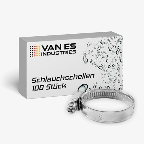 100 Stück Schlauchschellen 10-16mm Schlauchschelle Schlauchklemme W1 Schlauchbinder Schellen