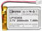 EEMB Batterie 3.7V 2000mAh 103454 Lipo Batterie Rechargeable Lithium-ION polymère Batterie avec connecteur JST