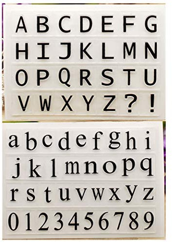 KWELLAM ABC-Alphabet-Kleinbuchstaben, 2 Stück, klare Stempel für Kartenherstellung, Dekoration und DIY-Scrapbooking