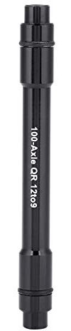 Adattatore Perno Passante a Sgancio Rapido Per Bici, Adattatore Asse Passante Da 12mm a 9mm, Perno Passante Anteriore Da 12mm Per Adattatore Per Forcella Con Asse Passante Da 9mm, Nero