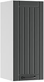 Vicco Hängeschrank Fame-Line, hängender Küchenschrank, Anthrazit/Weiß, 30 cm