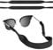 MoKo Neoprene Brillenband - 2 Stück Universal Sonnenbrille Eyewear Strap Brillenkordel schwimmende Material Anti-Rutsch Schutzbrille Halter für Kinder, Männer, Frauen - Schwarz