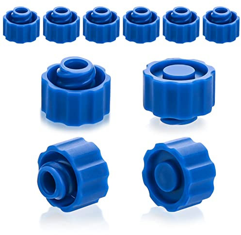 Prasacco Einmalspritzen Stopfen, 50 Stück Spritzenspitzenkappe Lock Kunststoffspritze Spitze Kappe Der Nadelspitzenkappe für Einmalspritzen Handwerk Industrie Labor (Blau)