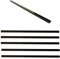 GEOONA 15 Pcs Marble Tile Edge Trim,12 Inch Marble Pencil Liner Both Side Polished for Bathroom, Backsplash, Kitchen, Tile Shower (15 - Black)
