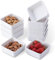 6OZ 3.5 Inch Porcelain White Ramekins,Set of 10 Square Ramekin Small Dipping Bowls for Baking,Dessert Bowls Appetizer Bowls Dipping Sauce Dish,Souffle, Creme Brulee