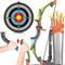 Hollyhi Bow Arrow Set for Kids, LED Light Up Archery Set Toys with 10 Arrows, Indoor Outdoor Shooting Games Hand-eye coordination Birthday Gifts for 5 6 7 8 9 10 11 12 13 14 Year Old Boys Girls