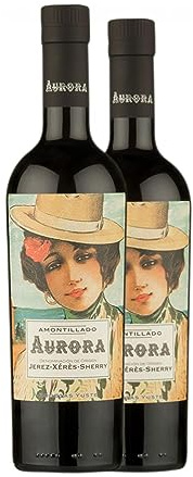 Yuste Aurora Amontillado Palomino Fino Jerez-Xérès-Sherry 75 cl Vino generoso (Caja de 2 Botellas de 75 cl)