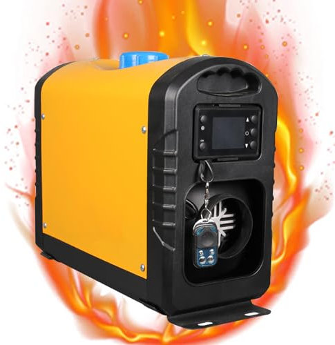 TRAGLO Chauffage de stationnement Diesel 12 V, 1 KW-5 KW Tout-en-Un, Chauffage à air Diesel, télécommande, Interrupteur LCD, Chauffage Rapide pour Voiture, Bus, camions, Maisons et Bateaux