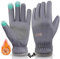 ihuan Thermo Fahrradhandschuhe Damen Herren Warme Radsport Handschuhe für Winter, Touchscreen Wasserdicht Winddicht rutschfest für Laufen, Skifahren, Wandern