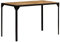 Brokky Esszimmertisch Raues Mango-Massivholz und Stahl 120 cm Massivholz Esstisch Vintage KüChentisch