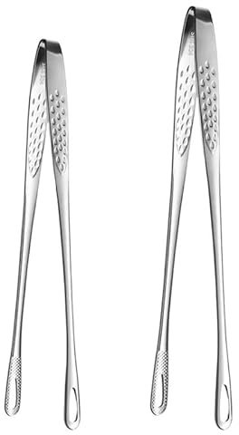 2Pcs Kitchen Tongs Barbecue Grill Tongs Stainless Steel Cooking Tweezers Chef Food Meat Tongs Clip BBQ Tools Kitchen Accessories