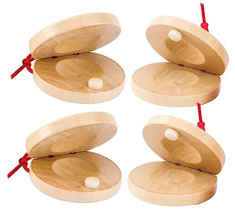 SOIMISS 4Stücke Teiliges Holzspielzeug Lustige Handheld Schlaginstrumente für Musikinstrumente für Jungen und Musikaktivitäten und Frühe Bildung