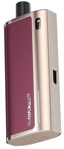 GEEKVAPE Peak 2 Kit ist eine 20W E-Zigarette mit integriertem 1600mAh-Akku, 4ml Peak-Kartusche (0,8 Ohm für 15-20W) für MTL- und RDL-Dampfer – No Nicotine (Burgunderrot)