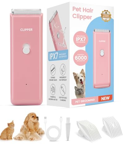 Tawiijou Pet Clippers for Dog Hair Grooming Low Noise Cat Shaver