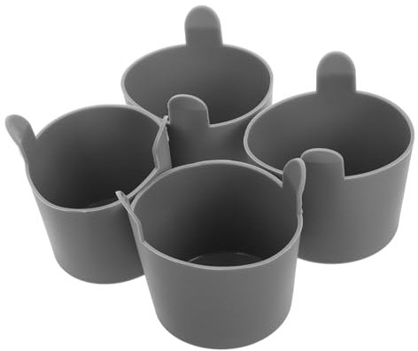 BEBEMOKO Moldes Para Huevos Escalfados Horno De Silicona, 4 Piezas Grandes, Resistente Al Calor Para Freidora De Aire, Herramienta Versátil Para Freidoras, Cocina y Desayuno