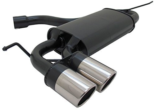 Novus Sportauspuff Endschalldämpfer Gruppe N A2962E76SR mit Endrohr 2 x 76mm SR-Design