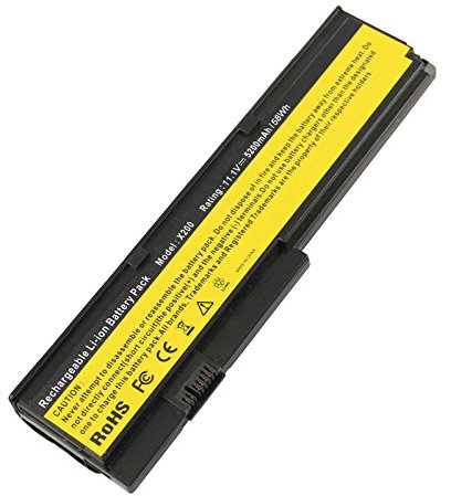 ARyee 5200mAh 11,1 V X200 Akku Laptop Akku Ersatz für Lenovo IBM ThinkPad X200 X200 X200si ThinkPad X201 X201i X201s