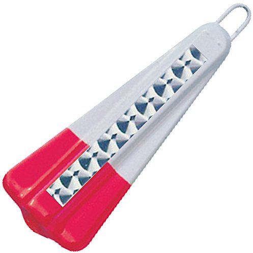 Dieter Eisele Heringsblei mit Reflexfolie - Meeresblei für Heringe, Lockblei zum Heringsangeln, Angelblei, Angelgewicht, Gewicht:30g, Farbe:weiß/rot