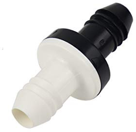 BBTUS 3/8 10mm Inline Vakuum Gabel Rückschlagventil, 1 Stück/2 Stück/5 StückABS-One Way Wasser Rückschlagventile für Kraftstoff, Gas, Flüssigkeit, Luft (1)