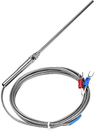 Sonda tipo K Termocoppia M8 Filettatura Galvanica Sensore di temperatura 8 mm Diametro filettatura 0-400 ℃(2M)