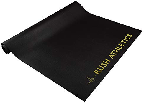 RUSH ATHLETICS X-Large Premium Jump Rope Fitness Mat - 6ft x 4ft 8mm Thick, High Density Non-Slip, Workout Mats for Home Gym Flooring - Plyo, Cardio, MMA Mats (183cm Long x 122cm Wide x 8mm Thick)