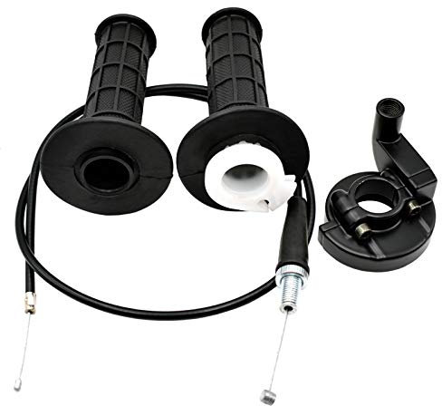 Royitay Gasgriff Griff Kabel Gasgriff Twist Grip und 90cm Gaszug Set für Yamaha SSR Coolster Roketa SDG NST X-Treme 50cc 70cc 110cc 125cc Motor Dirt Bikes Pit Bike
