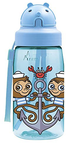 LAKEN Botella Tritan 0,45 L. Tapón OBY, Mikonauticos, Adultos Unisex, Estandar