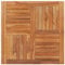 vidaXL Teak Massiv Tischplatte Massivholzplatte Holzplatte Ersatztischplatte Holz Platte für Esstisch Esszimmertisch Quadratisch 90x90x2,5cm