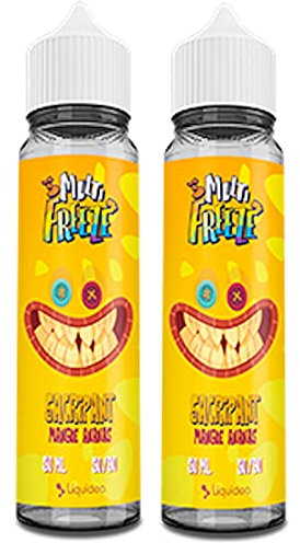 Lot de 2 fioles de e-liquide Sacripant Mangue Ananas - Multi Freeze Liquideo 50ml - (sans nicotine ni tabac)