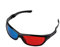 vreplrse Rote und Blaue Brille 3D Eyewear Black Frame rot Blau 3D Gläser für Dimensional Anaglyph Movie