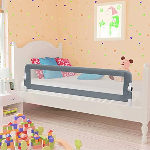 TEWTX7 Tragbares Bettgitter für Kleinkinder, Kompakt faltbar/klappbar, Kinderbettgitter ideal auch für unterwegs, sicherer Rausfallschutz, Bettschutzgitter Babybettgitter Kinderbett Fallschutz Bett