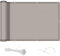 COOL AREA Brise Vue Balcon 120x500cm PES,Imperméable à l'eau, Protection UV,Protection de la Vie privée des balustrades de Balcon,Taupe