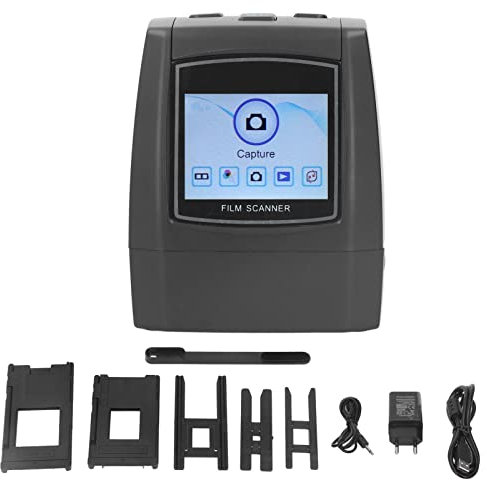 22 MP All in 1 Filmscanner, 2.4 Zoll LCD Bildschirm Dia Scanner, Tragbares Digitales Film Dia Scanner Set, Bis zu 32 GB, für Fotostudio