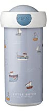 Mepal School Beaker Campus - Little Dutch Drink Cup - Leak Proof for Children - Reusable, BPA-free & Dishwasher Safe - 300 ml - Sailors Bay