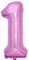 Vthoviwa 40 Pollici Palloncini Numeri 1 Rosa, Pallone 1. 0123456789,10-19,20-25,30,40,50,60,70,80,90 Compleanno Numero Palloncini Foglio, Palloncino 1 Decorazione Festa Supporta Elio