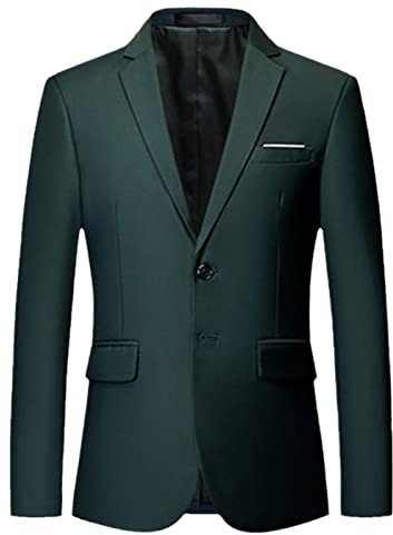 Herren Jacke Formal Hochzeit Party Kleid Casual Business Anzug One Button Luxus Blazer, Zwei Knöpfe Mo Lv Se, XXXXXL