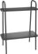 matrasa Outdoor Beistellregal BLOMHYLLA - 50x26x66cm - Scandi Pflanzenregal Blumenregal Beistelltisch Metall Dunkelgrau