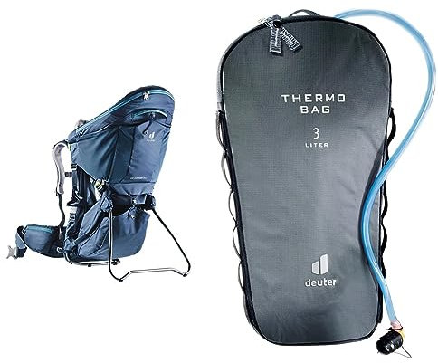 deuter Kid Comfort Pro Kindertrage mit Daypack & Streamer Thermo Bag 3.0 l isolierende Tasche für deuter Trinksysteme
