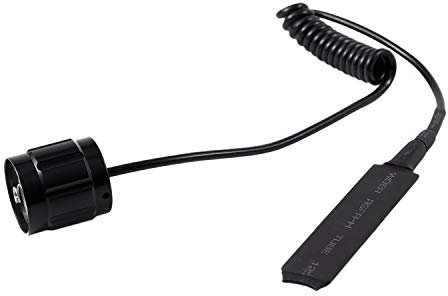 Zjwchao Kabelschalter Fernschalter Taster für 501B LED Hnadlampe Flashlight Lampe - 100% neu - Drucktaste - Schwarz - Fernbedienung - IP54 - 1-Weg - Schraubklemme