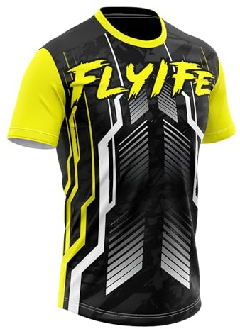 Mountainbike-Shirt, Kurzarm, Downhill-Trikot,Kurzarmtrikot Für MTB Rennrad/Multisport/Fitness,Atmungsaktives Material,Schnell Trocknend,antibakteriell (P2,6XL)
