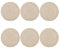6er Set Gewebtes Platzsets, 30cm Natürlichem Geflochten Platzsets, Tischsets Abwaschbar Geflochten Platzdeckchen Hitzebeständig für Esszimmer und Couchtisch