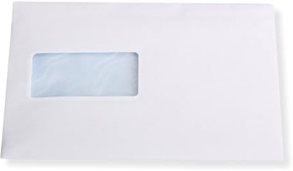 300 St. B5 Versandtaschen 176 x 250 mm weiß mit Fenster Briefumschlag selbstklebend