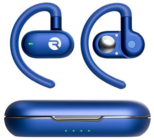 Raycon Open Earbuds – True Wireless Open Ear Bluetooth Headphones, Hook Design, IPX5 Water Resistant, 40 Hours of Battery Life, Blue