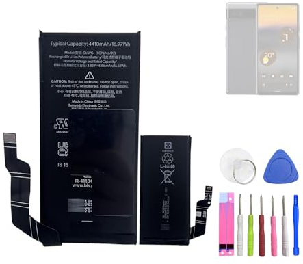 HIGHAKKU Ersatzakku Batterie GLU7G kompatibel mit Pixel 6A Pixel 6A 6.1 Inch GX7AS GB62Z G1AZG with Tools