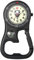 JewelryWe Karabineruhr Totenkopf Uhr mit Karabiner: Halloween Gothic Schlamm Schädel Leuchtend Taschenuhr mit Flaschenöffner Kompass zwei Zeitzonen Analog Quarz Clip On Uhr für Ärzte Krankenschwestern